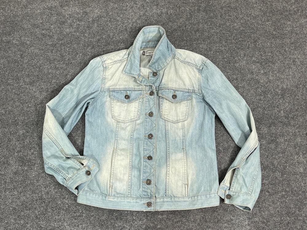 Jennifer Lopez Denim Jacket Womens Small Jean Light Wash Buttons Pockets N29